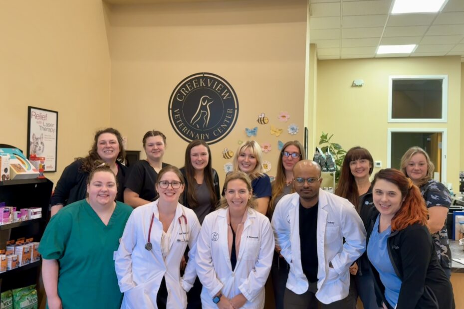 The staff at Creekview Veterinary Center
